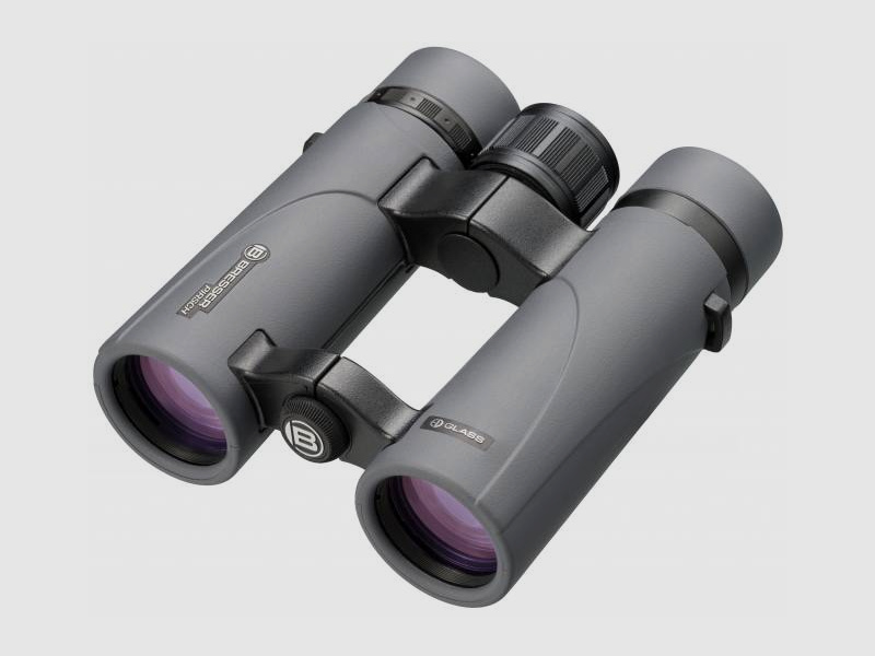 BRESSER 1721035 Pirsch ED 10x34 prismáticos recubiertos de fase con bolsa y correa