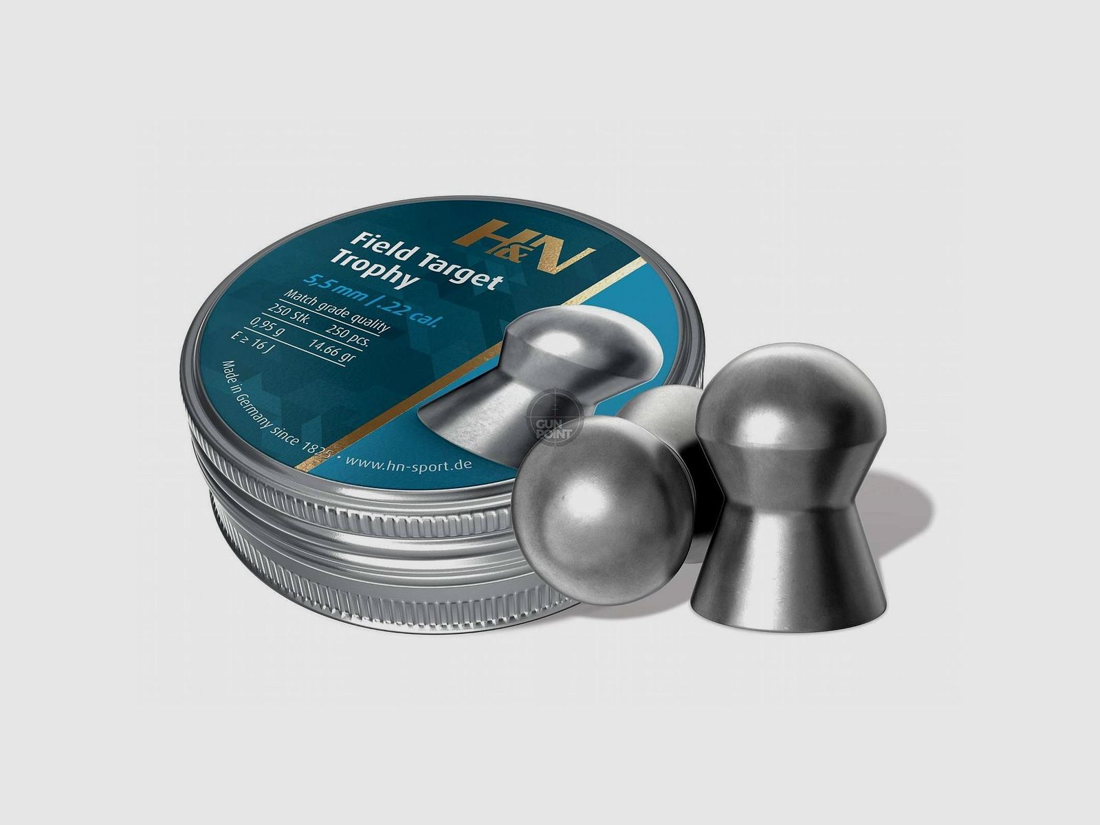 H&N Field Target Trophy - 5,55 mm / .22 kal. - 250 szt.