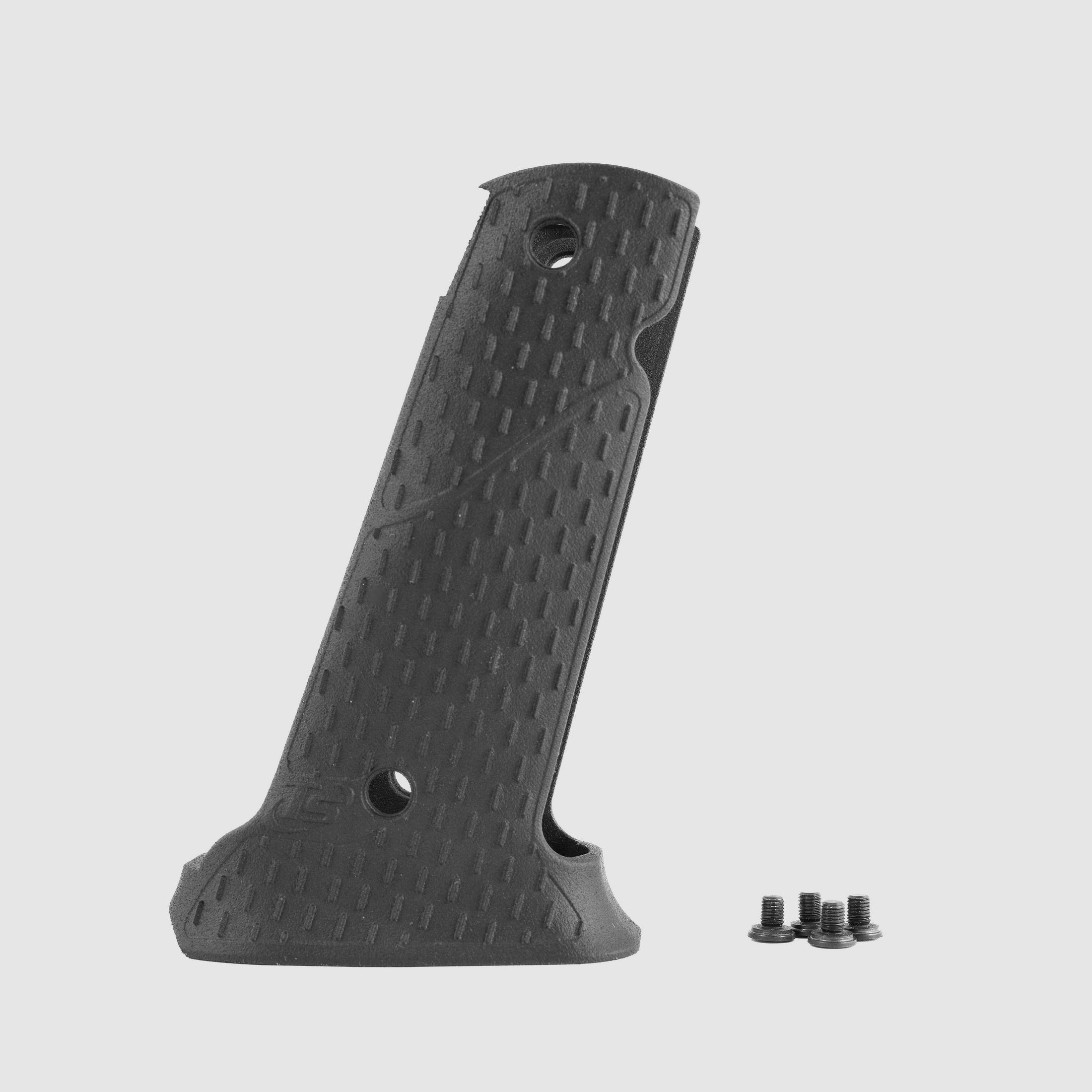 Track grip in polymer with magwell for 1911 - TONI SYSTEM / Rail grip made of polymer with magwell for 1911 - TONI SYSTEM * ITEM CODE PYIMTR1911-BK