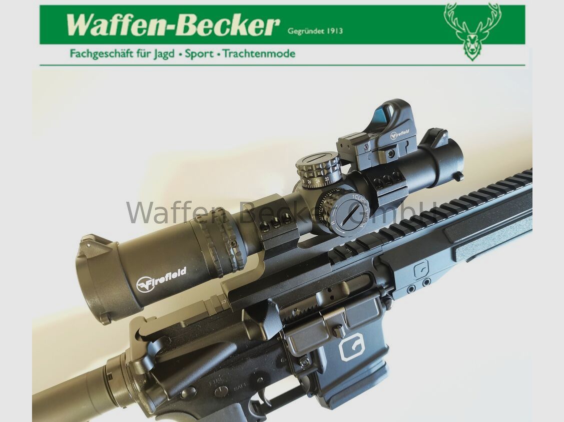 Clawgear Clawgear CG15 Basic schwarz Kal. .223Rem. 16,75" + Firefield 1-6x24 inkl. Red-Dot