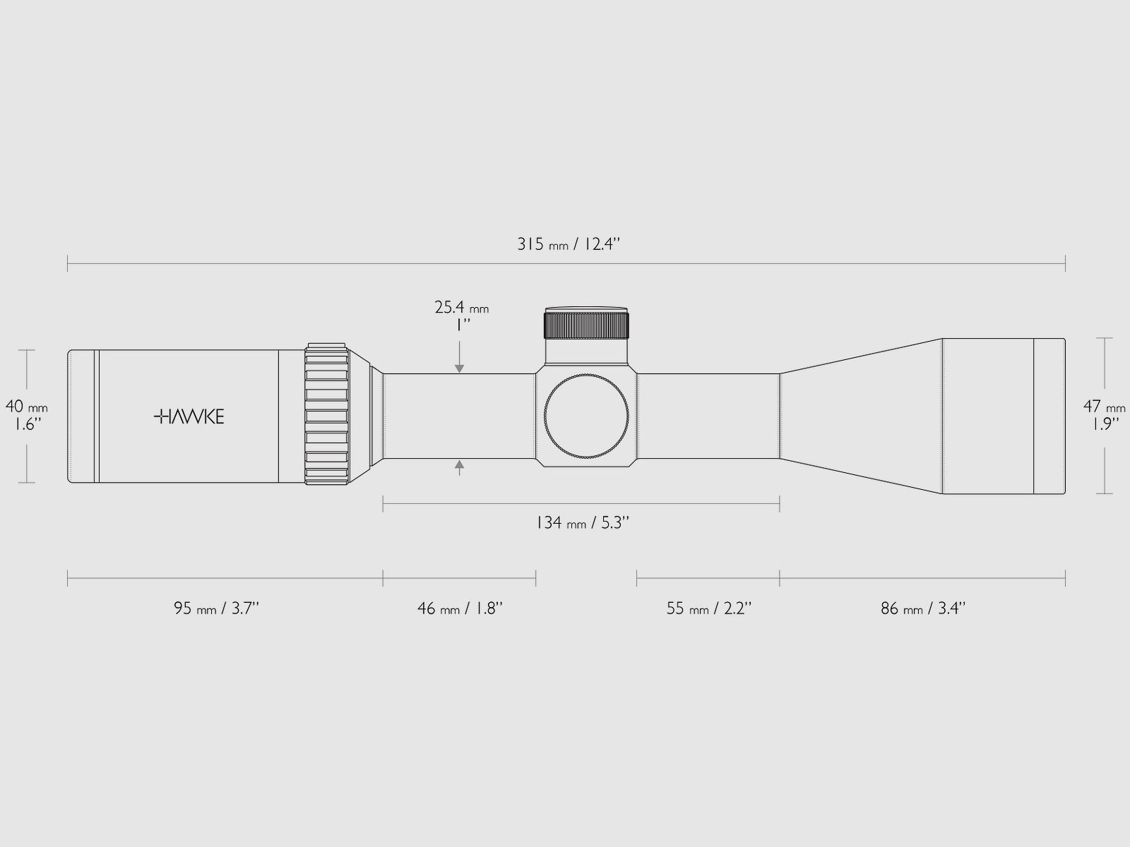 BWare HAWKE 14221 Zielfernrohr VANTAGE 3-9x40 MIL DOT IR V419