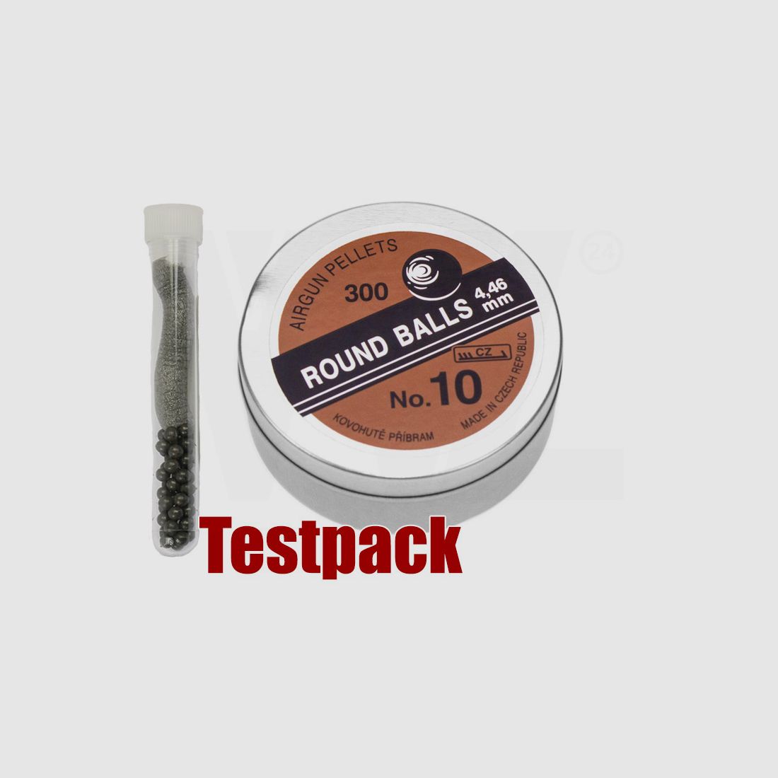 Testpack Rundkugeln Punktkugeln Round Balls No. 10 Kaliber 4,46 mm 0,50 g schwarz 40 StĂĽck