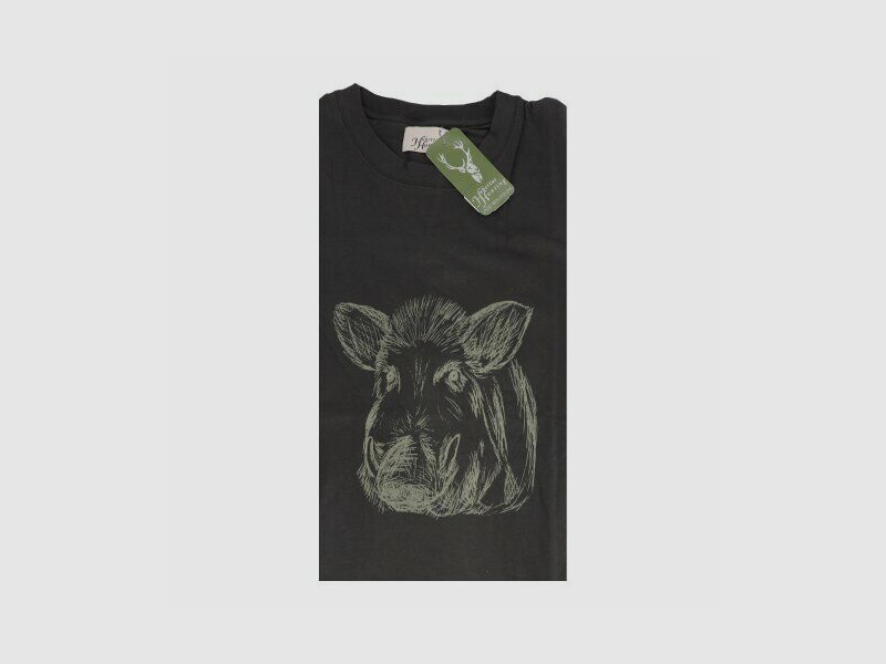 Hubertus Hunting T-Shirt mit Wildschwein-Motiv Gr. 5XL