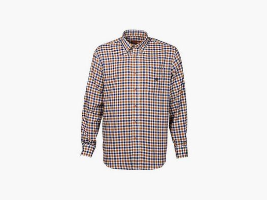 Chemise Serdagne Perkussion braun und blau