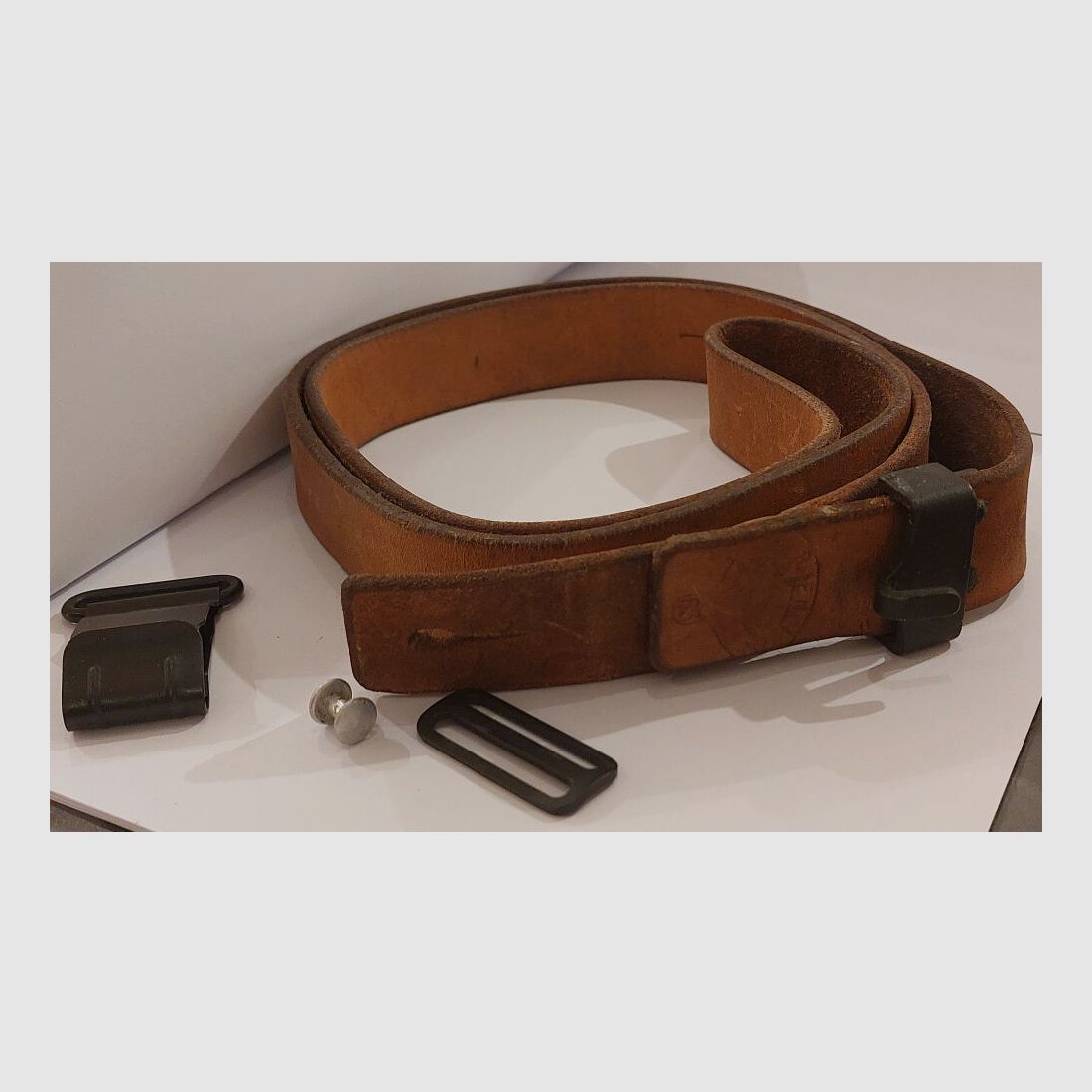 SIG Lederriemen/Trageriemen komplett für Schweizer Ordonnanzgewehr Stgw.57,SIG PE57,SAR M57 SWISS MATCH