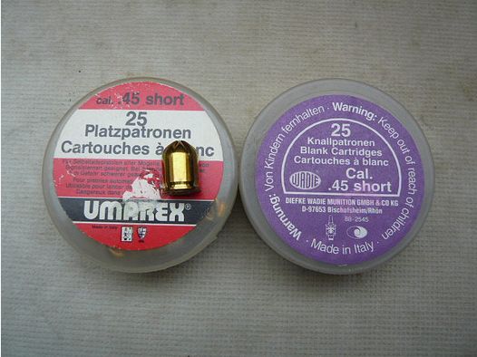 Blank cartridges cal. .45 short