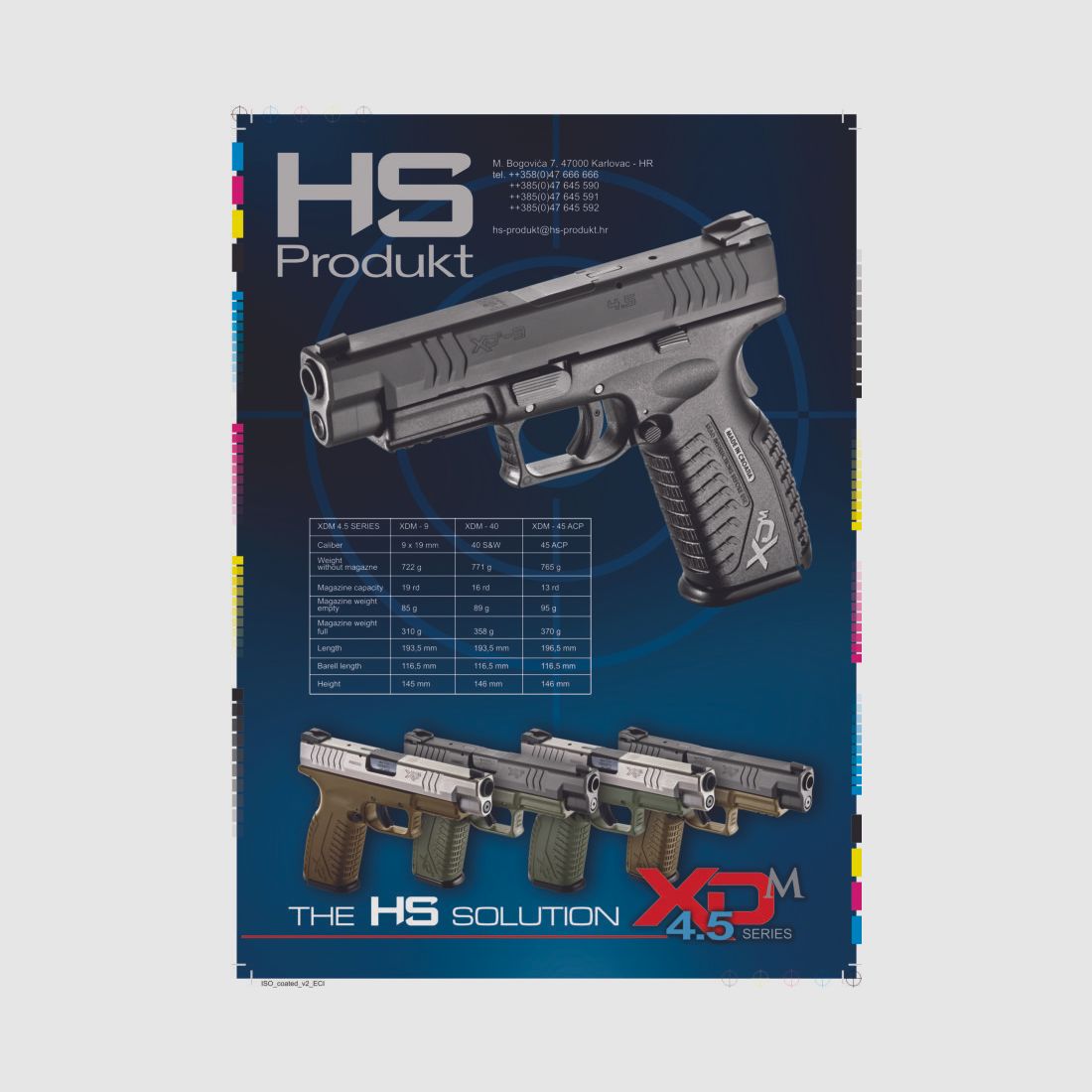 HS Produkt XDM-45ACP 4.5 cal .45ACP