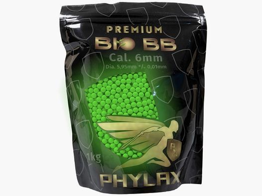 PHYLAX 020g Premium Airsoft BIO Tracer BBs / Airsoft Munition (1Kg / 5000 Schuss)