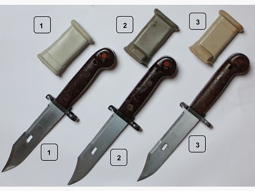 VB Rumänische 6h3 AK Bajonette Kombination frei wählbar (Romanian 6x3 AK Bayonets)