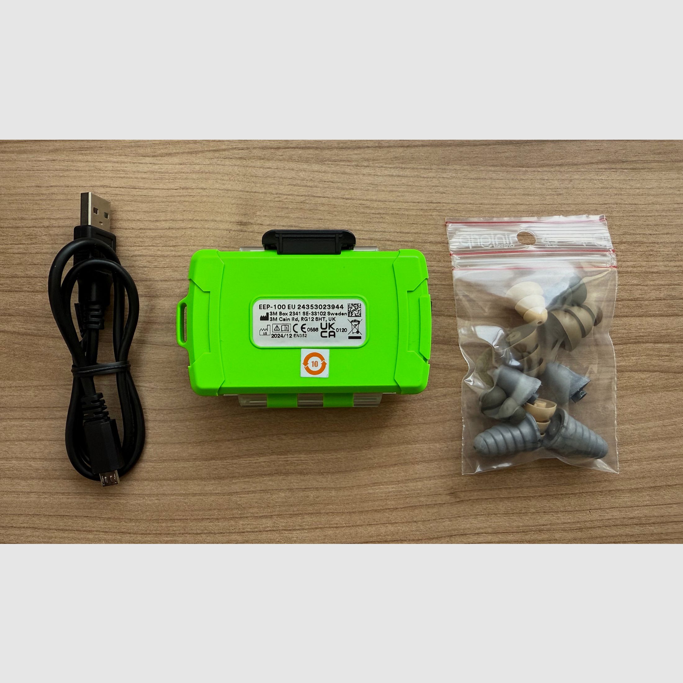 3M PELTOR EEP-100 EU / Elektronische Gehörschutzstöpsel / Gehörschutz