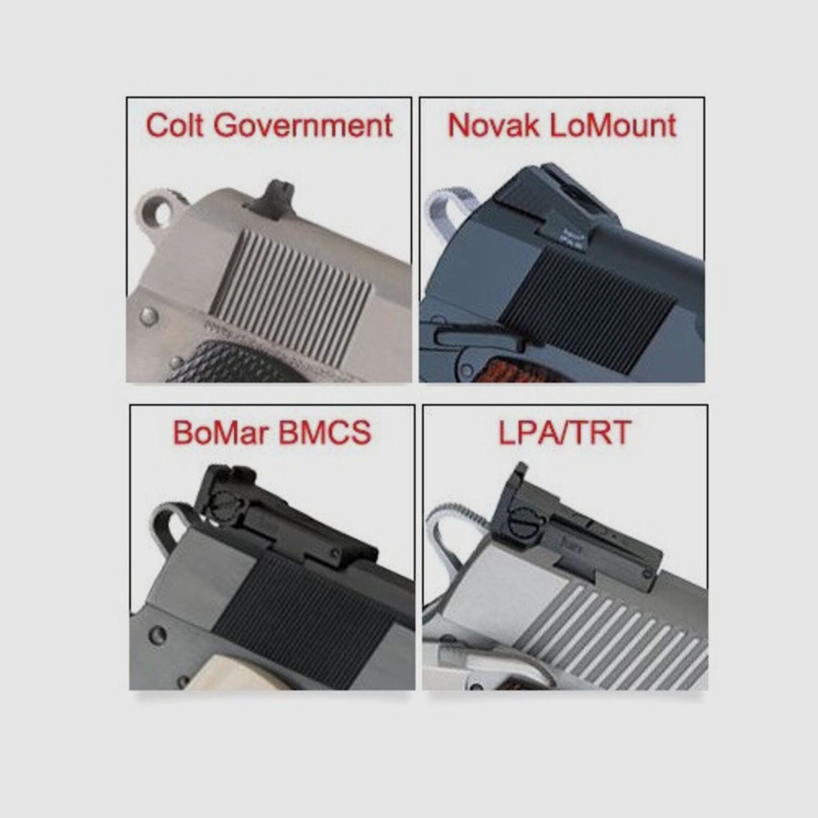 LPA SPF Visierset Fiber Bul 1911Gov