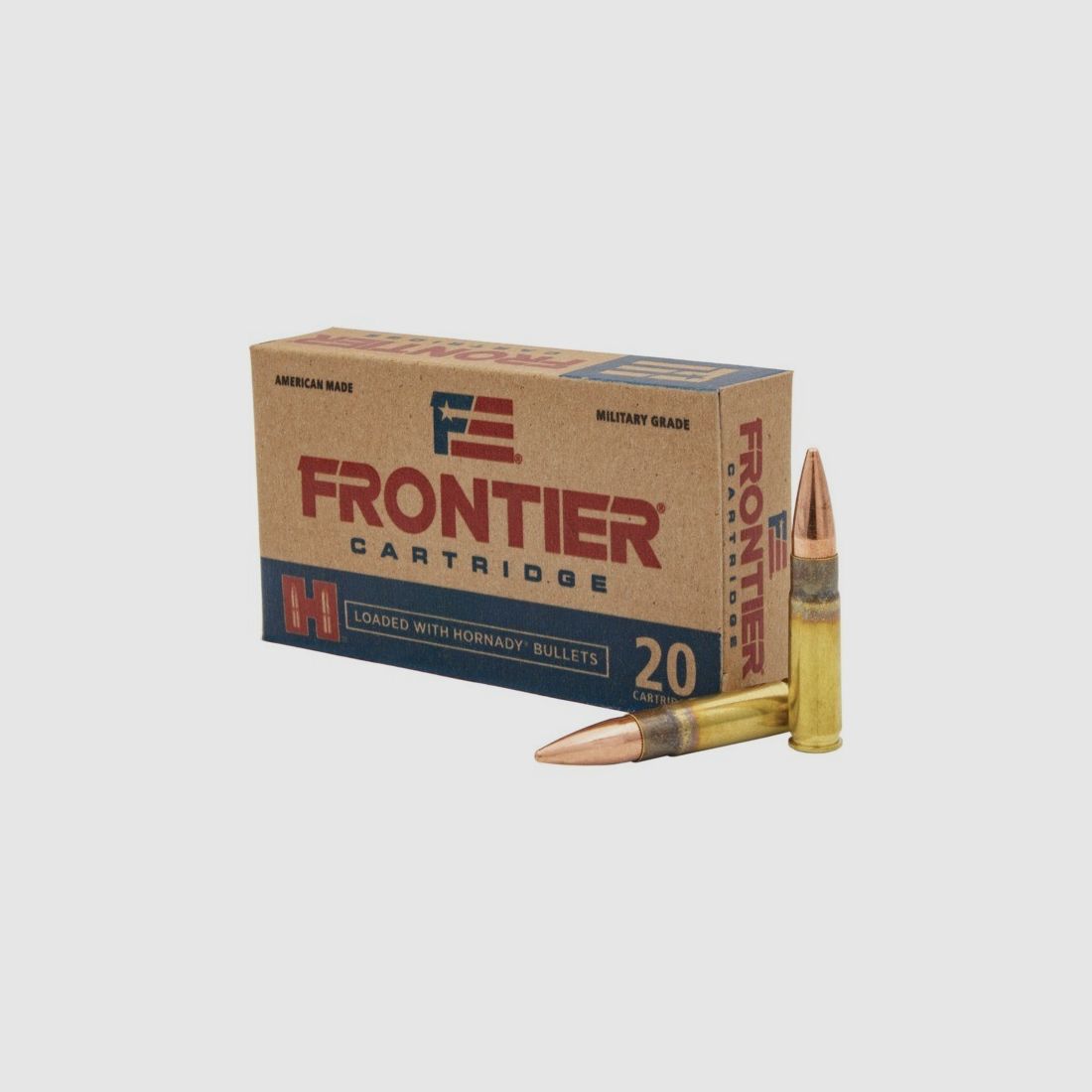 HORNADY FR400 FRONTIER AMMO .300 BLACKOUT 125GR FMJ 20/200