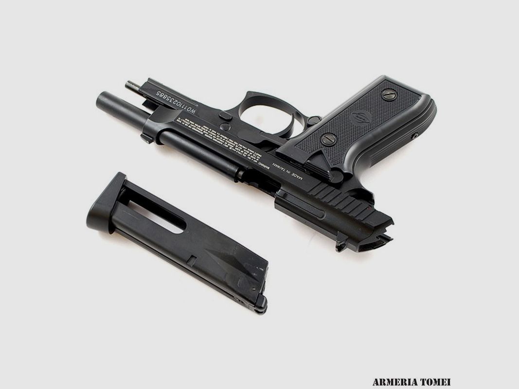 PISTOLA CO2 – SWISS ARMS – SA P92 METAL .177 CAL 4,5mm 21BB BLOW BACK, immagine 4 di 4