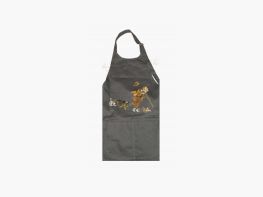 Hunter kitchen apron, chased by a wild boar – tablier chasser charge par sanglier