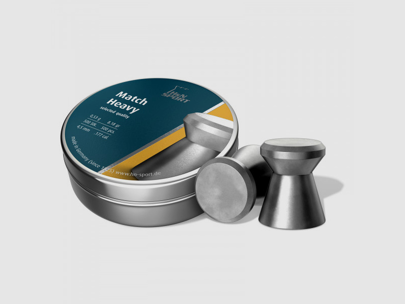 H&N MATCH HEAVY - 4.5MM - DIABOLOS - 500 PIECES