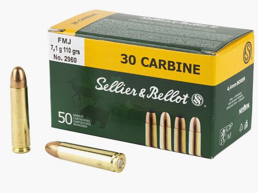 Sellier & Bellot .30-M1 FMJ 110gr naboje (50)