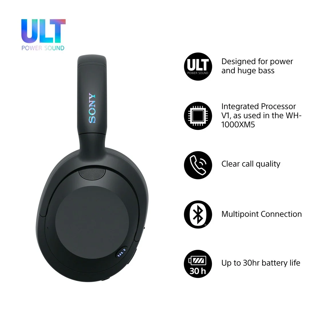 Casque SONY WH-ULT900NB noir, image 14 sur 18