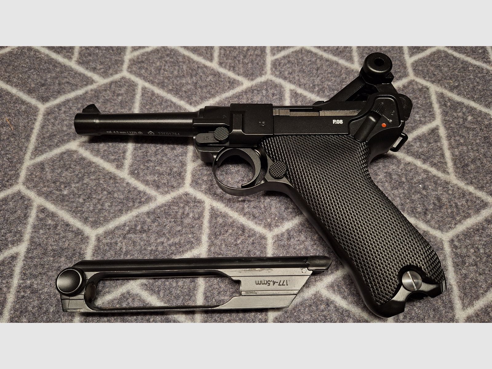 Legends Pistol P08 - 4.5 mm Co2 metal version blowback - NEW!