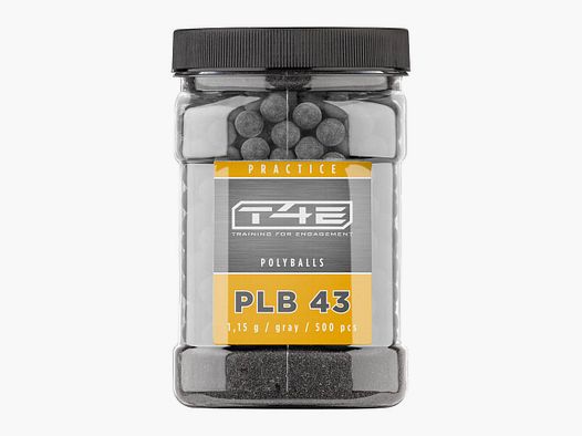 T4E Practice PLB 43 .43, 1,15 g, grau, 500 St., Behälter