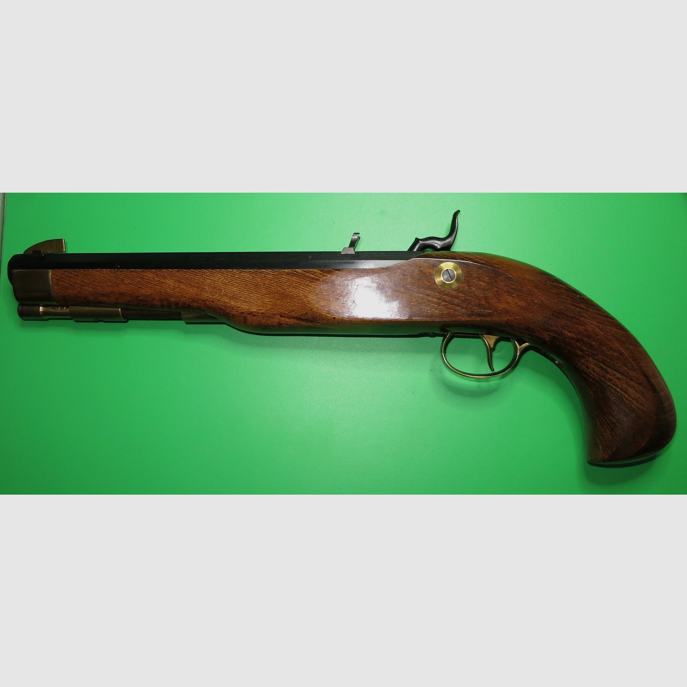 Front-loading pistol Dikar "Kentucky", Spain 20th century, caliber .45 BP, like new! Front-loading percussion #31