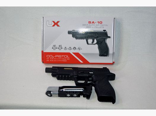 Pistola CO2 Umarex SA10 4,5 mm Diabolo/BB - con BLOWBACK!