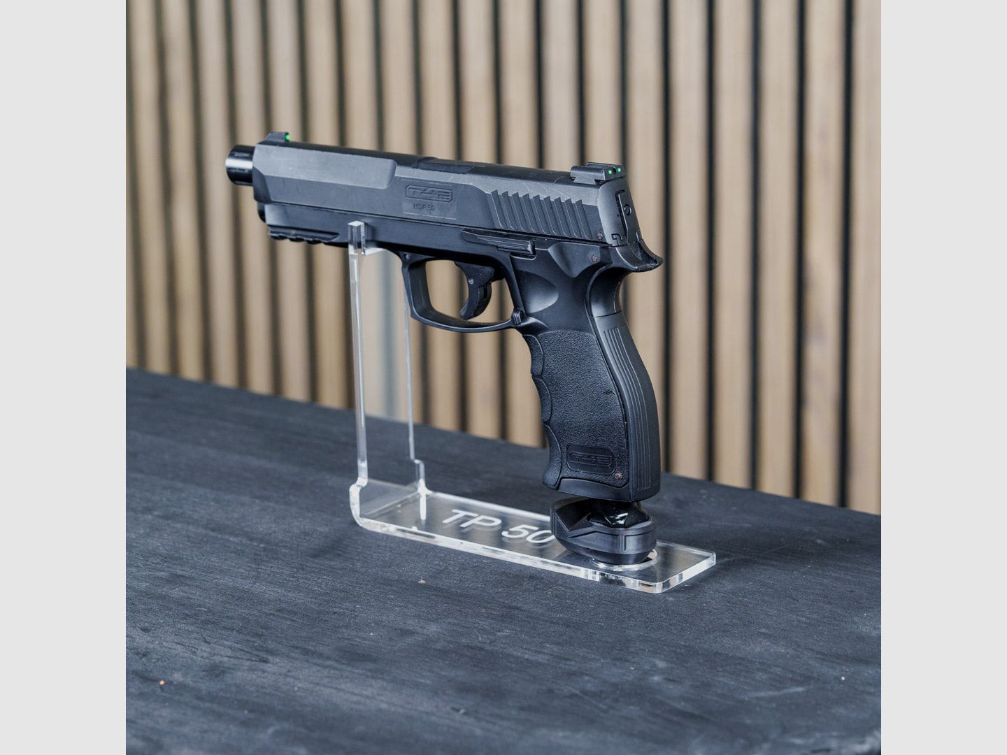 PLEXIGLAS® wall mount / table stand for HDR50 | HDP50 | stylish design with laser-engraved Homedefence logo, image 6 of 8