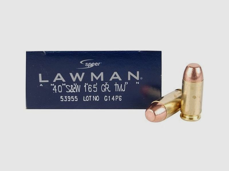 Speer Lawman .40 S&W 165GR TMJ FN 50 Patronen
