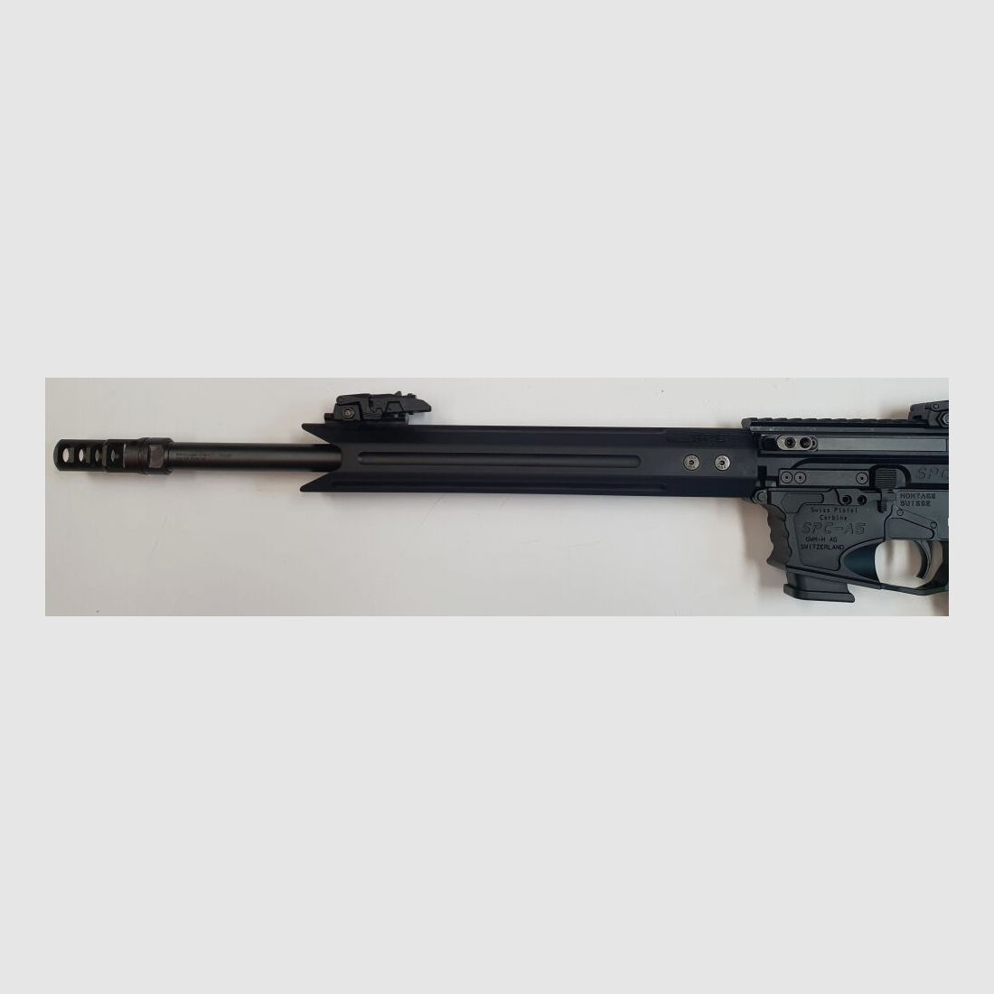 GWMH AG Semi-Automatic Rifle GWMH SPC-SPORTER A5 17" (SWISS PISTOL CARBINE) BLACK Cal.9x19 AR15 Glock Magazine