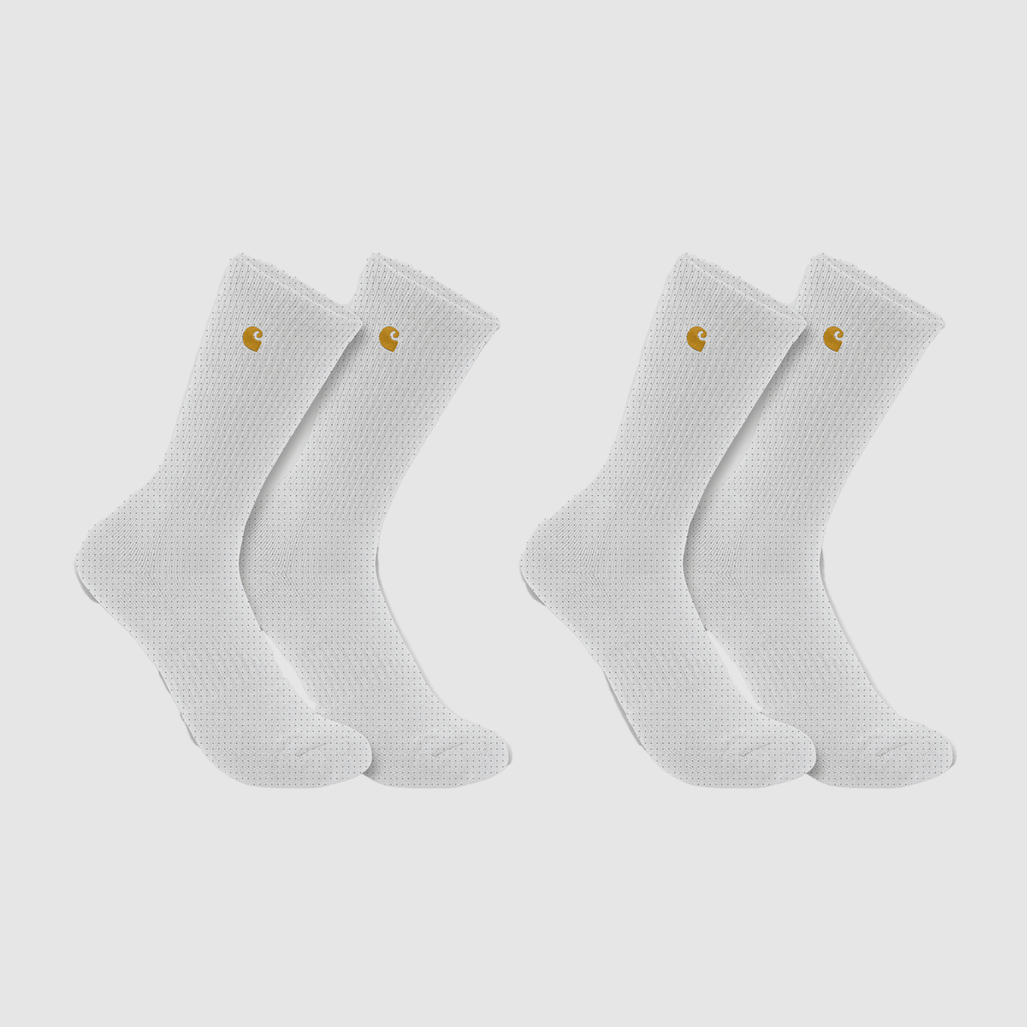 Chaussettes Carhartt Force™ Midweight Crew 2-pack Hommes Blanc L