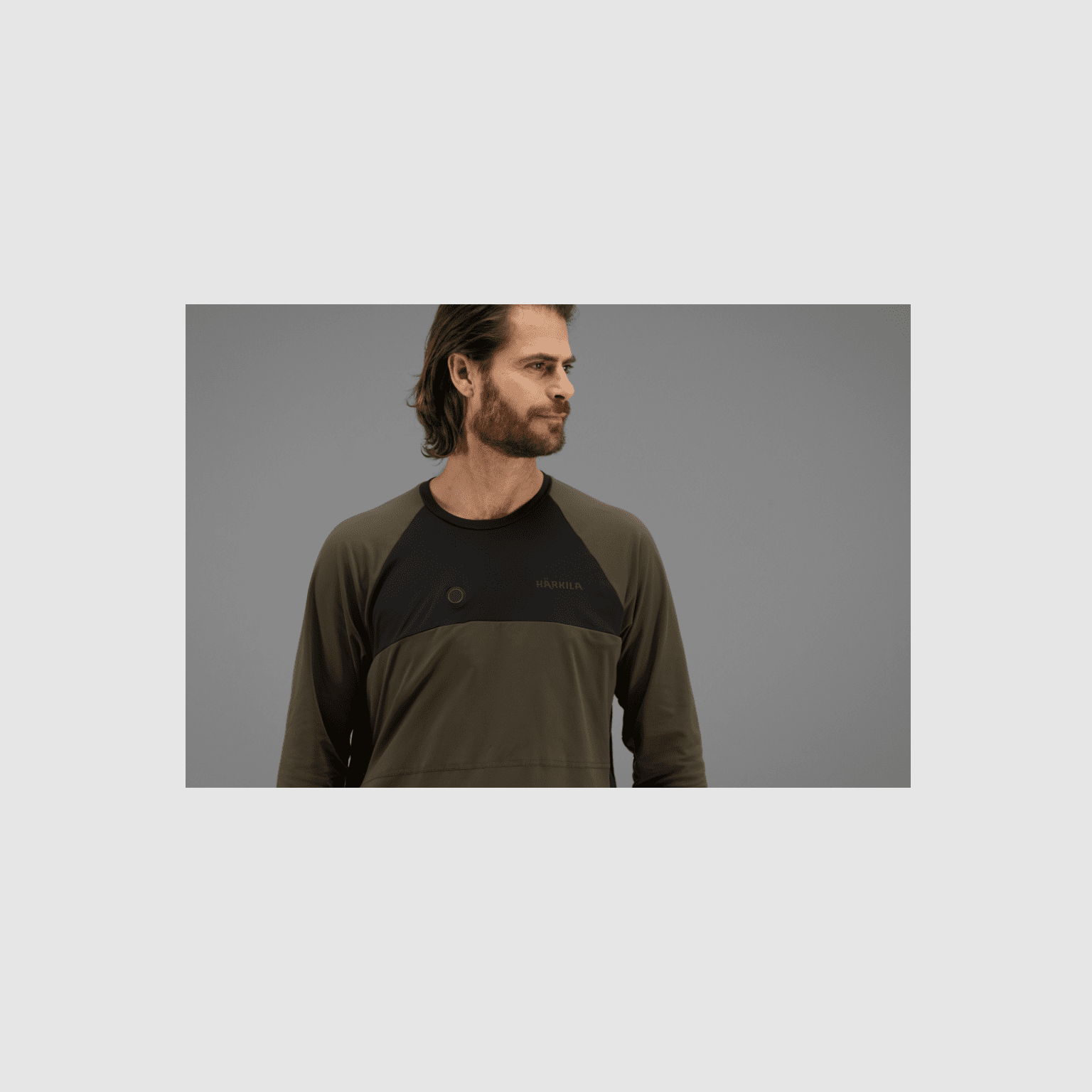 Härkila Heat L/S t-shirt willow green/black, billede 6 af 7