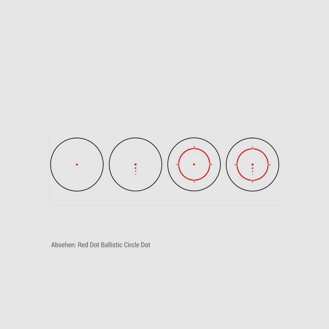 Sig Sauer ROMEO 4T, Roodpuntvizier Ballistic CIRCLE DOT