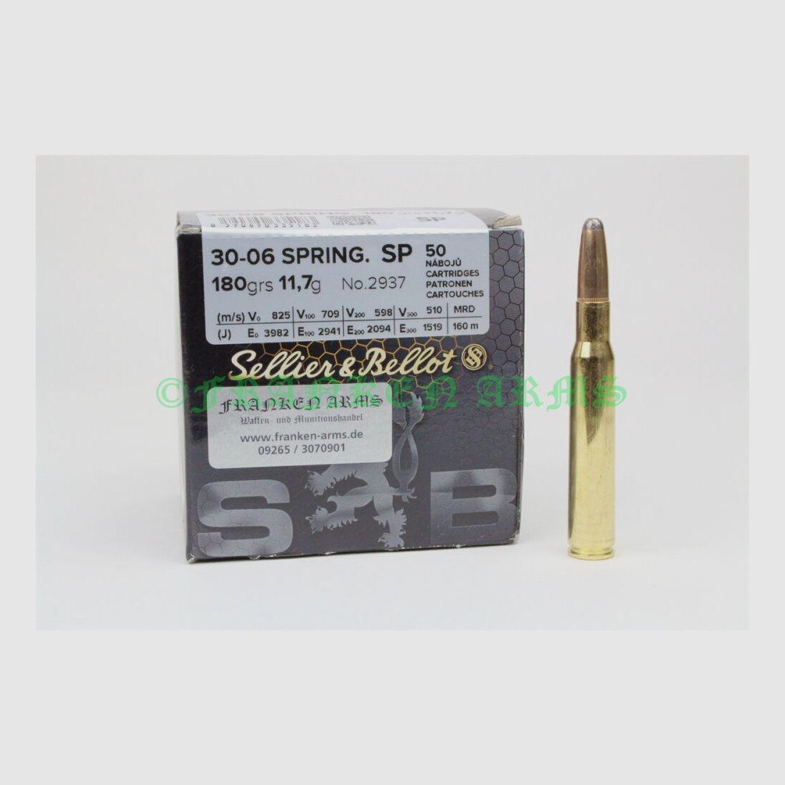 Sellier&Bellot .30-06 Spr. SP 180gr. 11,7g 50 Stück Staffelpreis