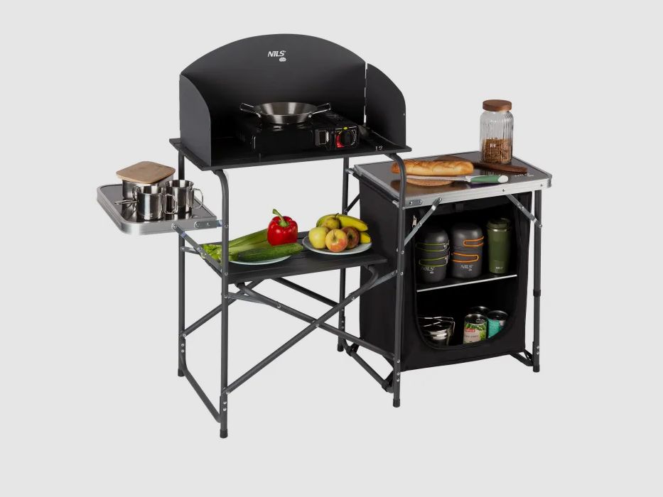 NC3041 Camping cabinet with wind protection Nils Camp