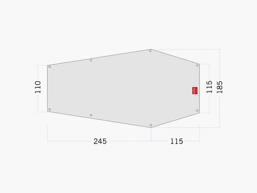 Tatonka Tatonka Zeltunterlage Floor Sheet PE Narvik 3 weiß