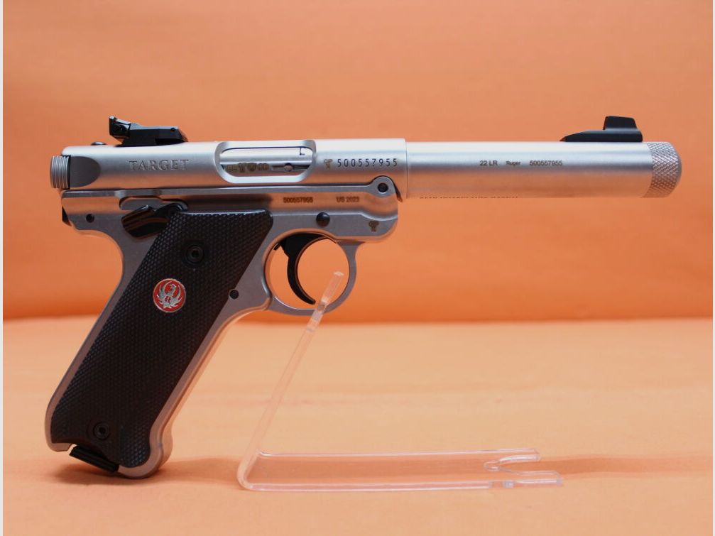 Ruger Ha.Pistole .22lr Ruger MARK IV Target Stainless THR 5,5" Lauf/ Gewinde 1/2-28 (.22lfB/.22L.R. MK4)