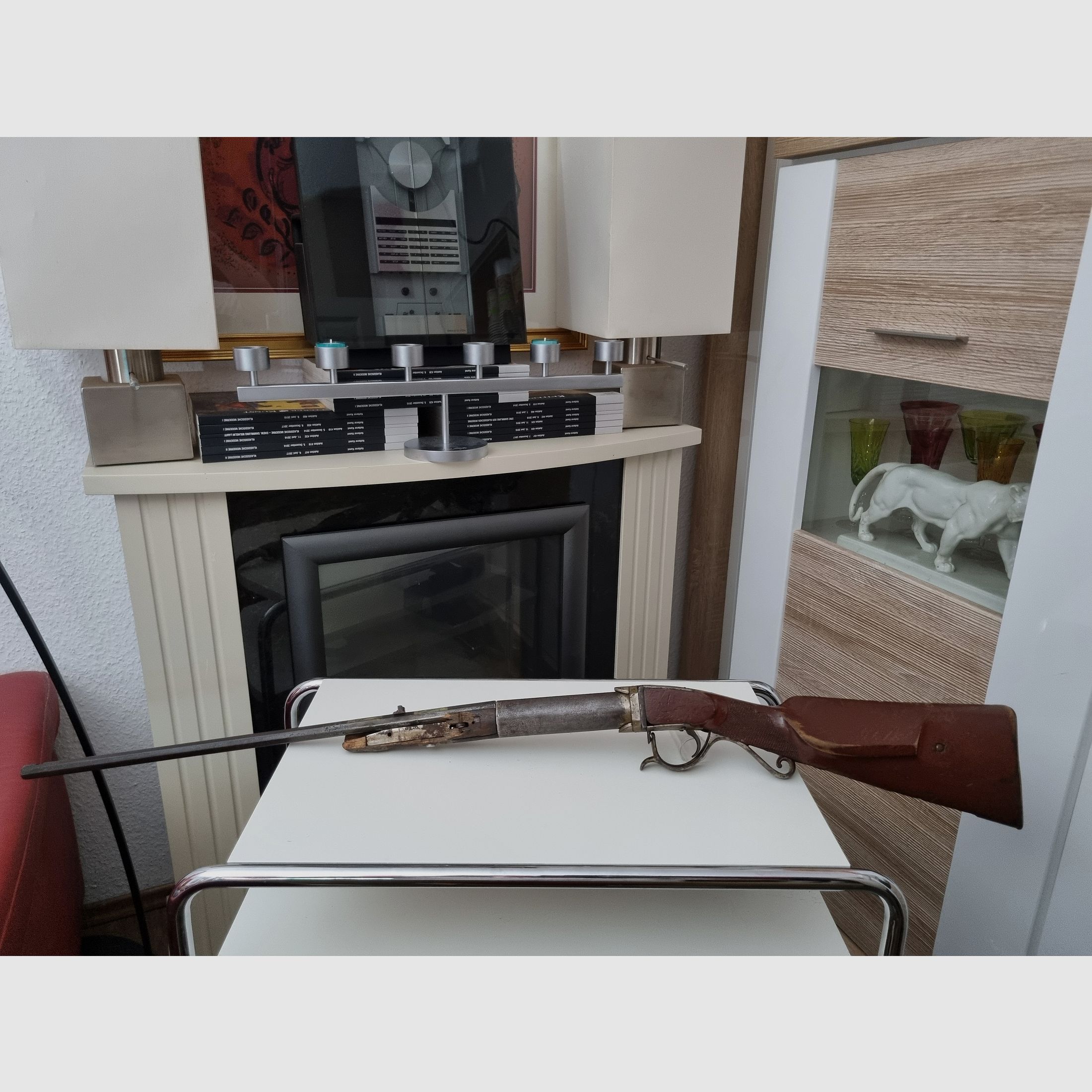 Antique air rifle presumably Oscar Wills