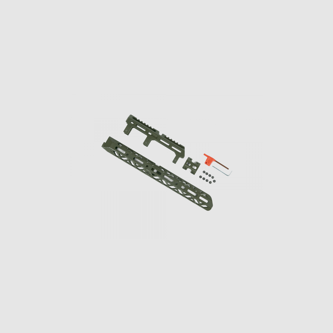 KPYK Langer AK M-LOK Handschutz mit langem Gasrohrcover CRC 1U004B OD Green