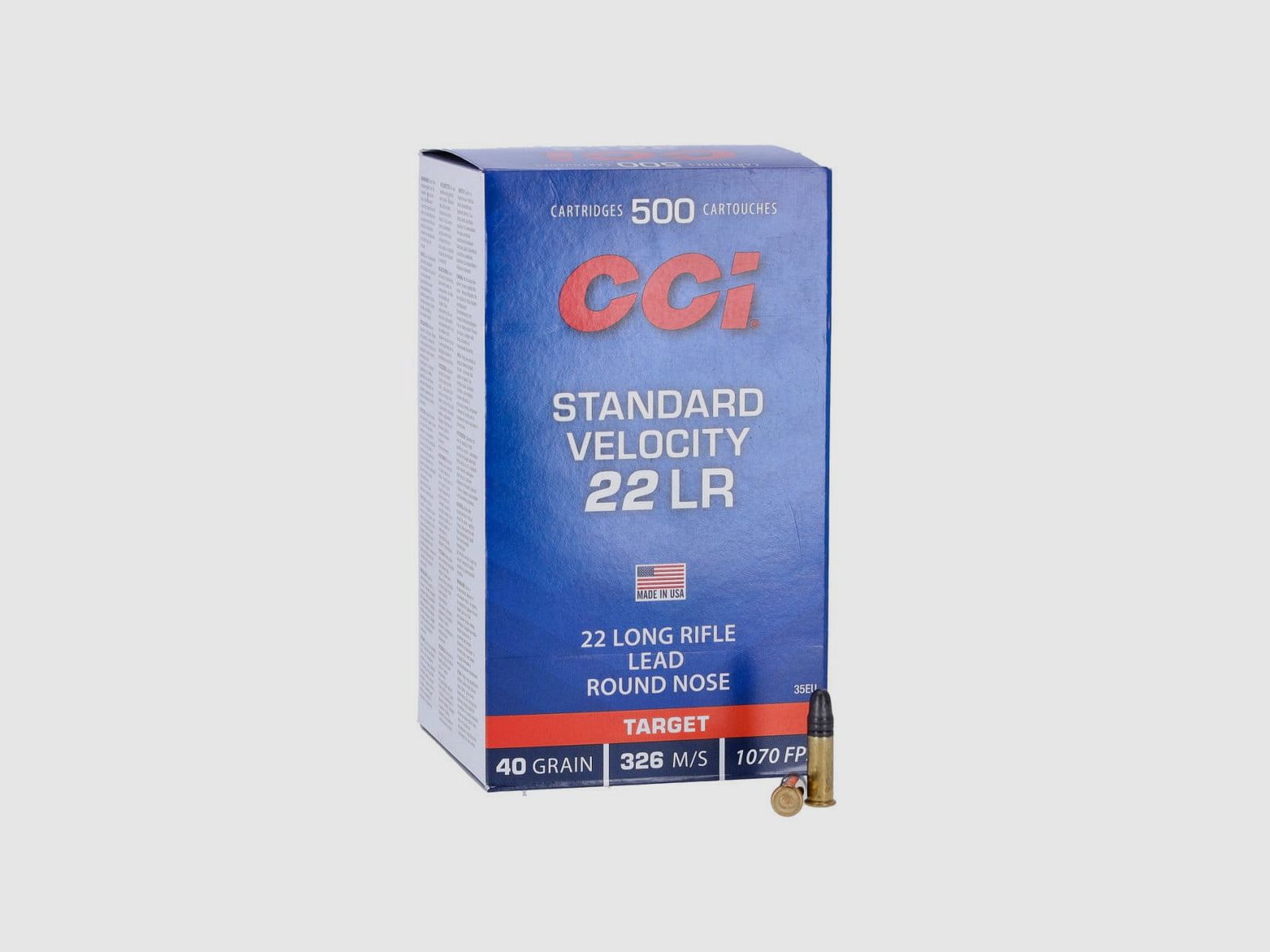 CCI Standard .22 lfB LRN 500 pieces