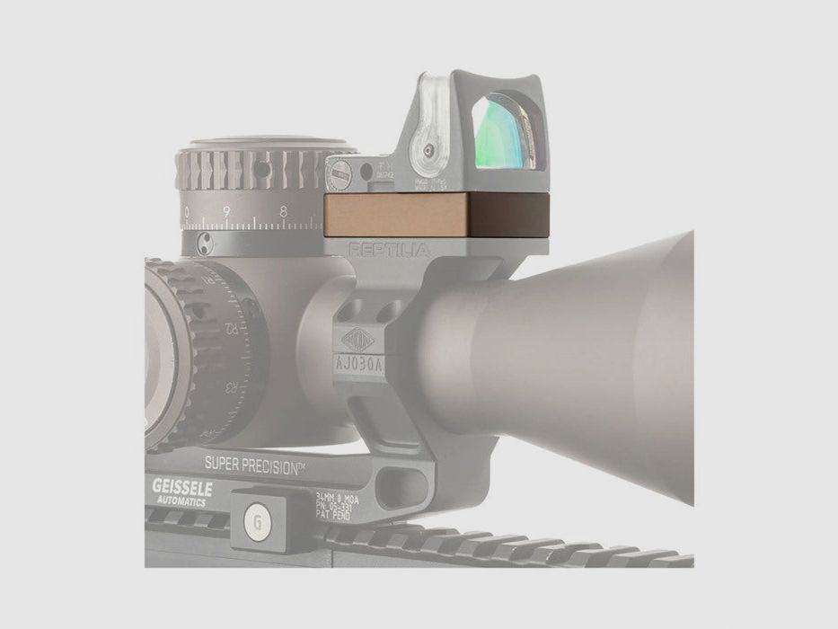 Reptilia Corp ROF-Riser 10 mm pour Trijicon RMR/SRO, noir