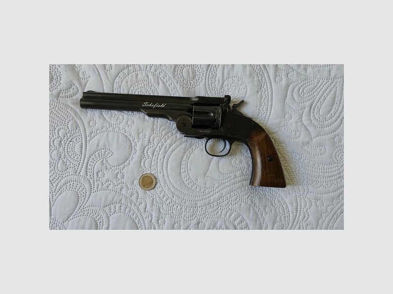 Schofield 6" Aging black CO2 Luftdruck Revolver 4,5 mm Diabolo