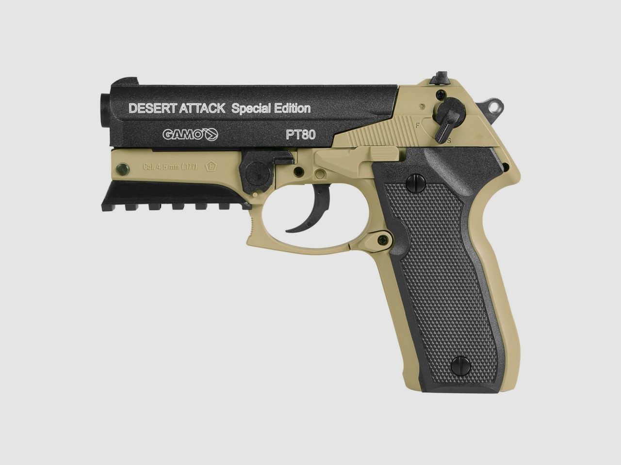 Gamo PT80 Desert Attack CO2 Pistole 4,5 mm Diabolo