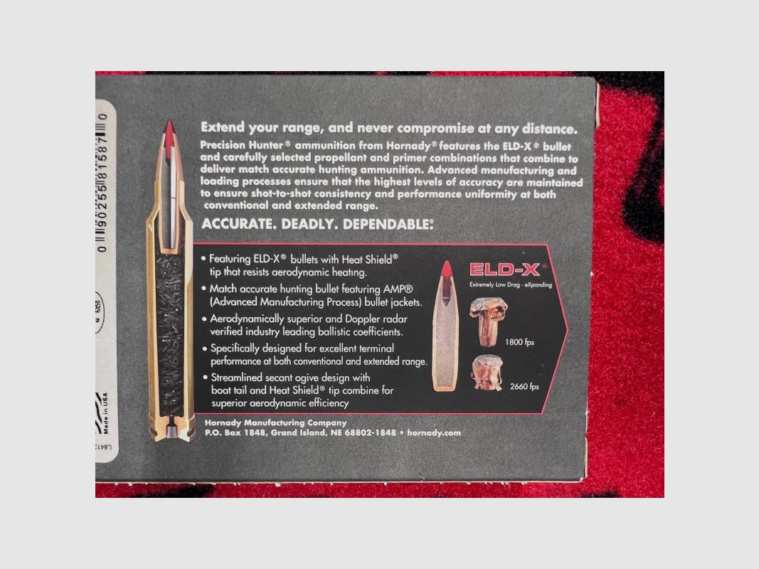 Hornady 280 rem ELD-X 150 grs (x20), image 2 sur 3