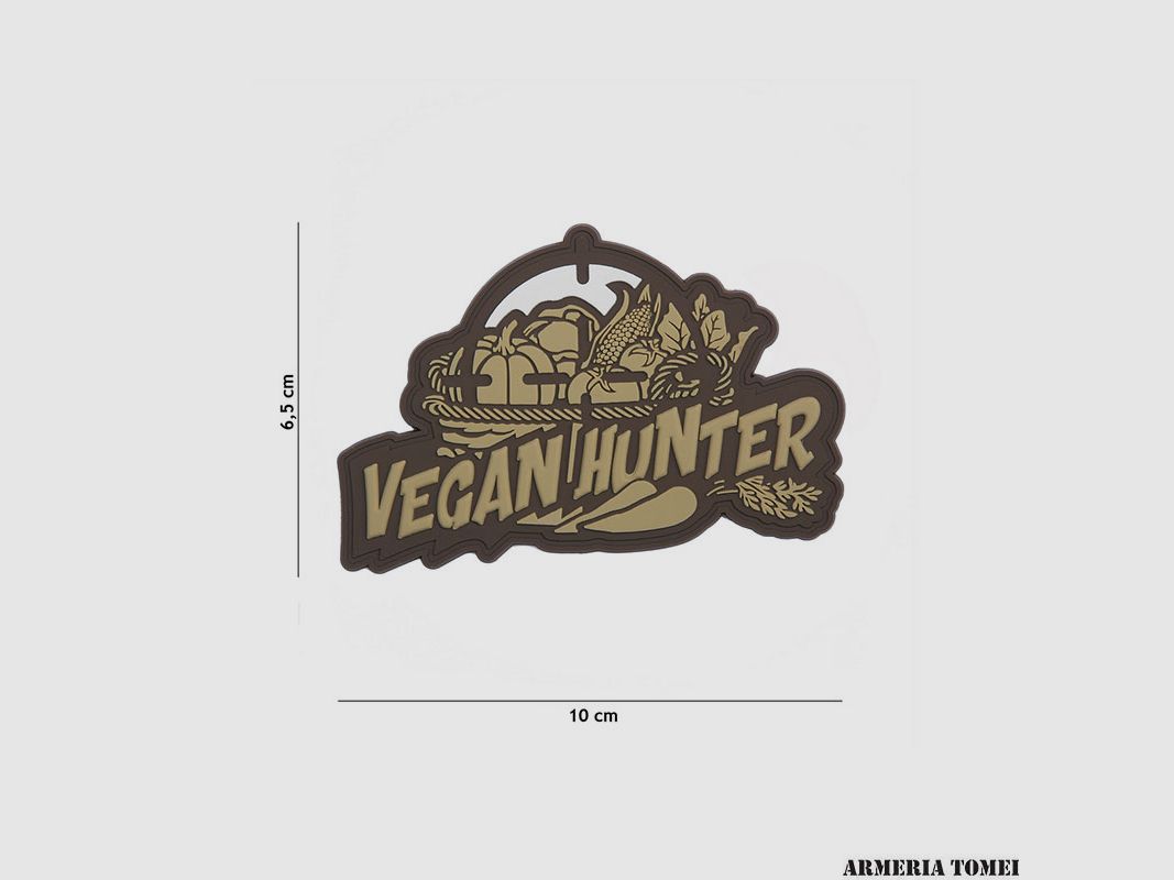 PATCH – 3D PVC VEGAN HUNTER COYOTE #8082