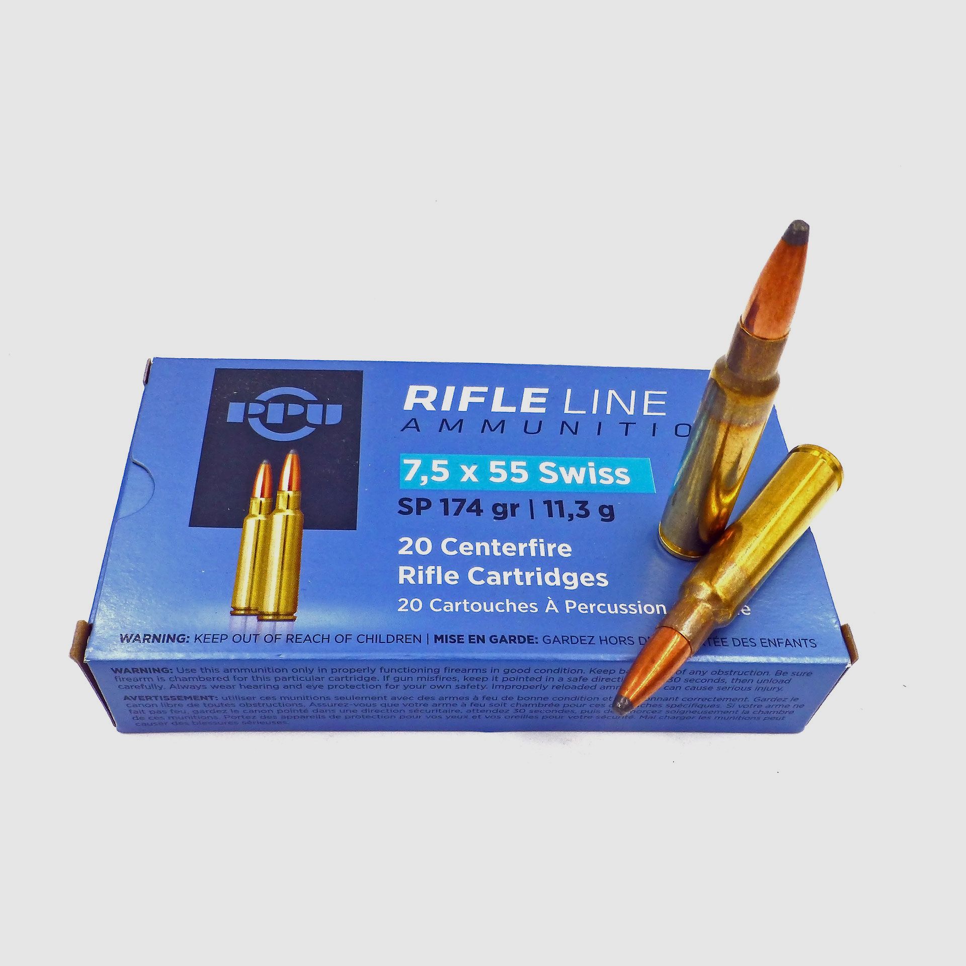 Patronen PARTIZAN Kal. 7.5×55 SP