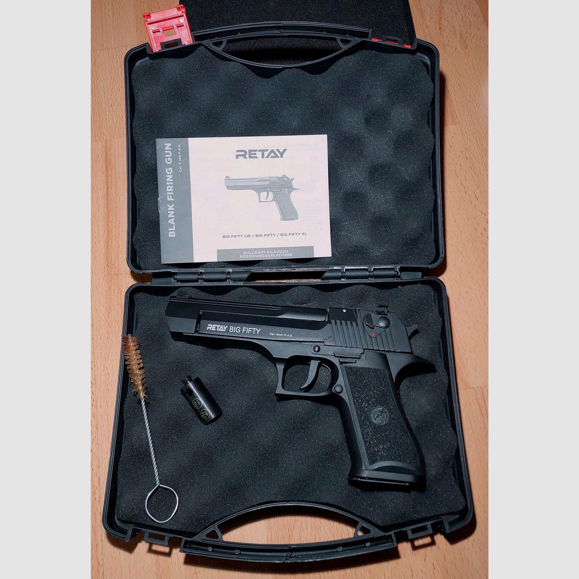 Retay Big Fifty Schreckschusspistole 9mm P.A.K. brüniert (PTB 1074)