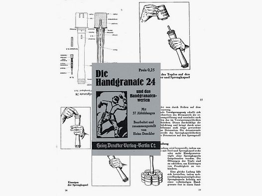 Nachdruck Wehrmacht Bedienungsanleitung Stielhandgranate 24