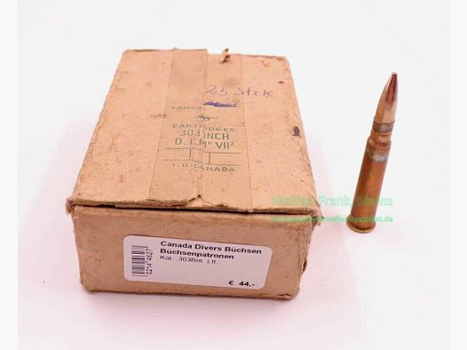 Canada Divers cartouches de fusil .303Brit