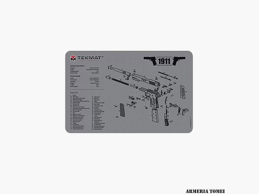 TEKMAT – 1911 GREY GUN CLEANING MAT 28x43cm