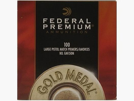 Federal Zündhütchen GM150M Large Pistol Match 100 Stück