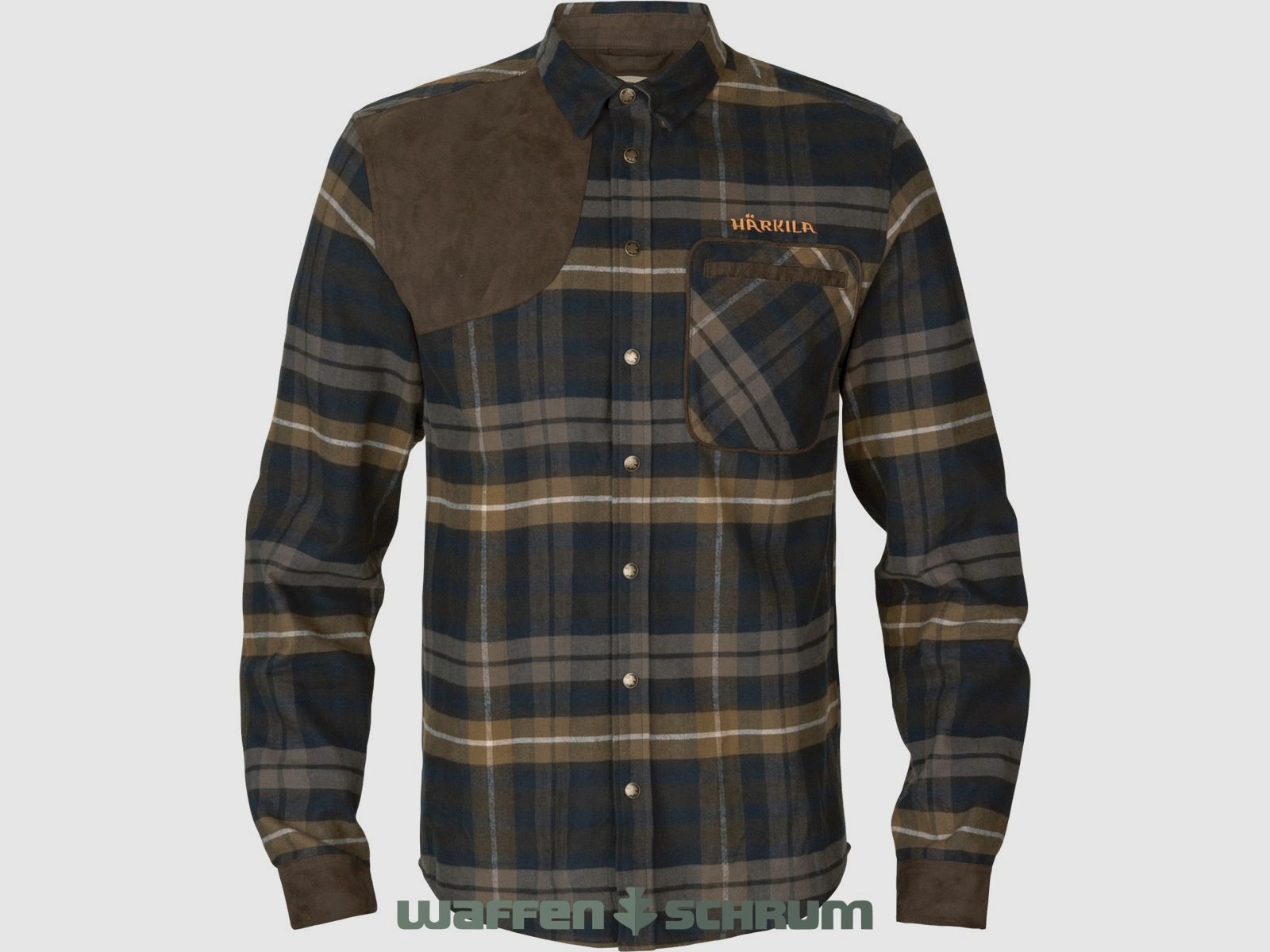 Härkila Hemd Jarne Shooting L/S  Dark olive